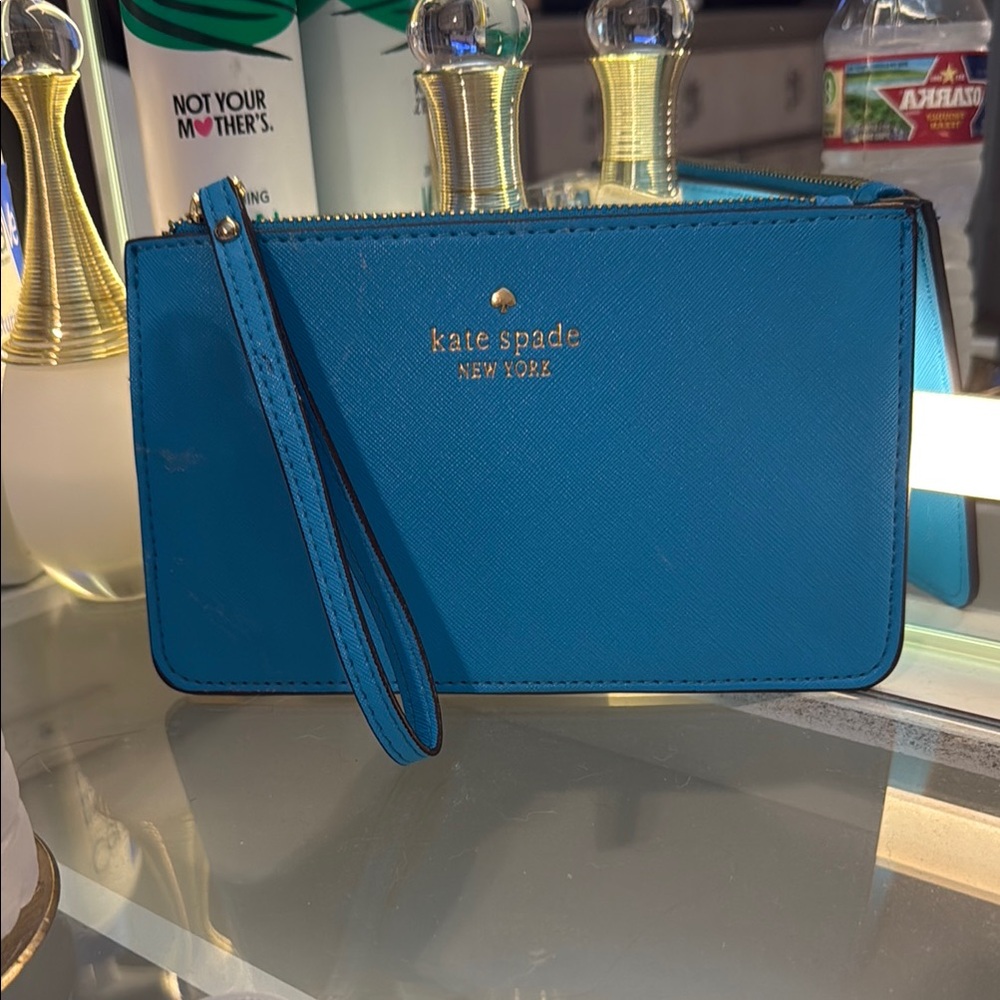 Kate Spade Blue Wristlet - Picture 2 of 6